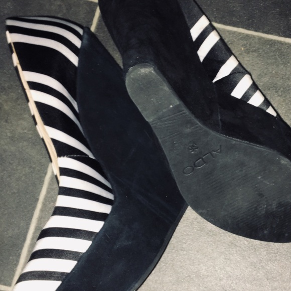 ALDO Wedges Black and White 36/6 - Picture 3 of 5